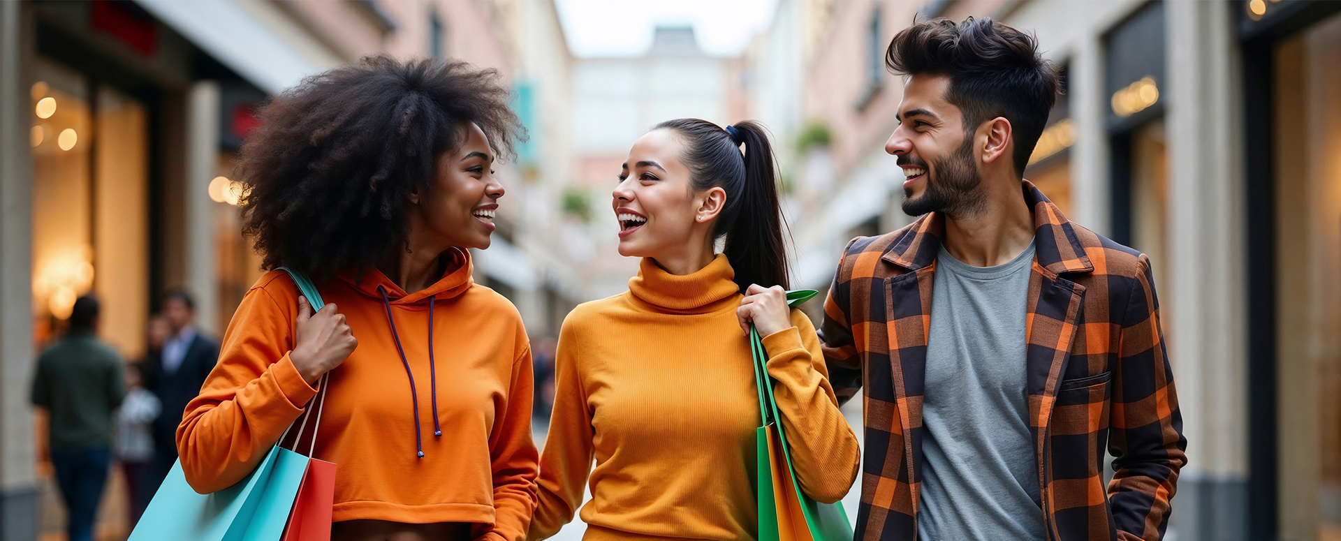 Friends shopping together. There’s no shortage of shopping venues close by, from markets and thrift stores to familiar big box stores and boutiques, London has it all.
