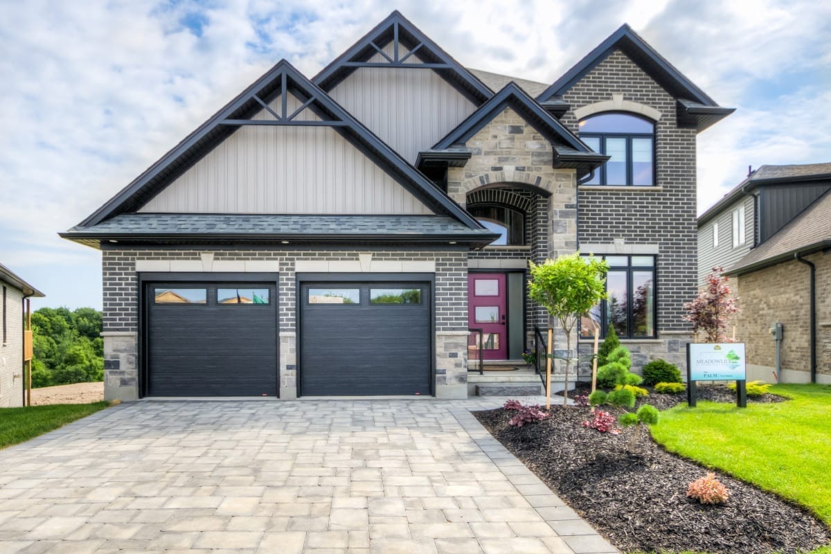 Exterior view of a Meadowlily model home.