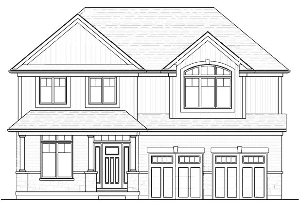 Exterior rendering of a cypress model at Rembrandt Walk